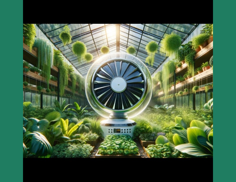 solar greenhouse fan