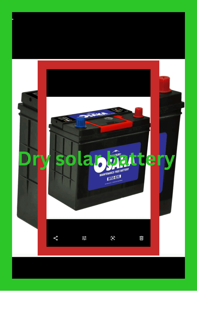 Dry battery for solar system price in Pakistan